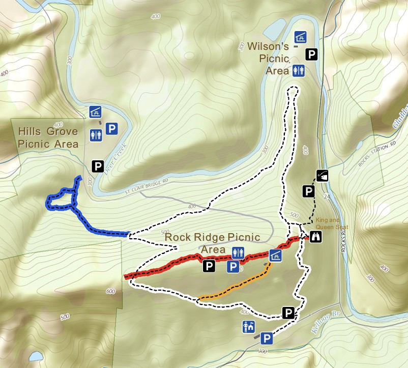 Rocks State Park map